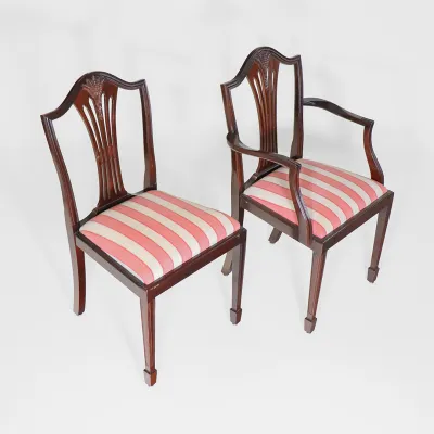 Antique Style Chairs in Hepplewhite Style