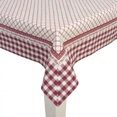 Clayre & Eef Tischdecke rot 150x150cm