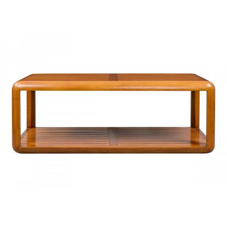 "Kanusport" Couchtisch aus Massivholz - lang