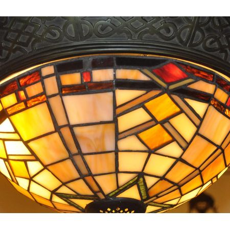 Clayre & Eef Deckenleuchte Tiffany Ø 38x19 cm E14/max 2x40W