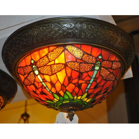 Clayre & Eef Deckenlampe im Tiffany-Stil "Libellen Nest"