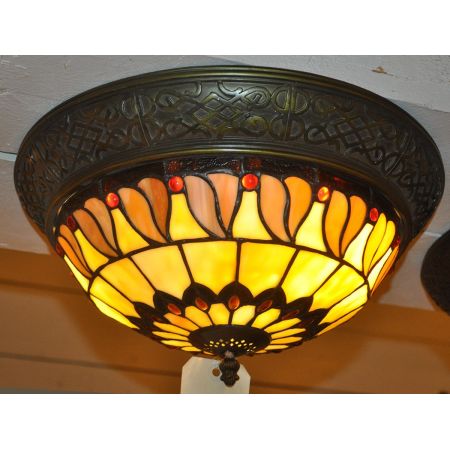 Clayre & Eef Deckenleuchte Tiffany Ø 38x19 cm E14/max 2x40W