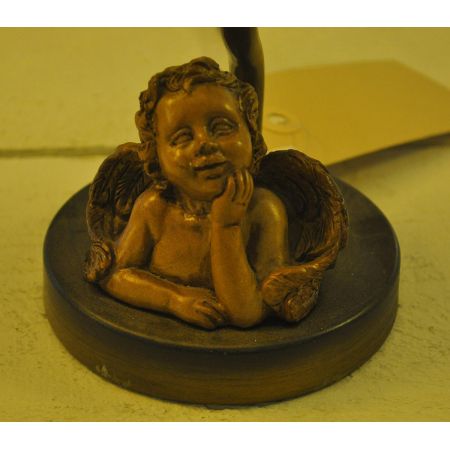 Clayre & Eef Tischlampe Tiffany-Stil Engel ca. Ø 12,5 cm