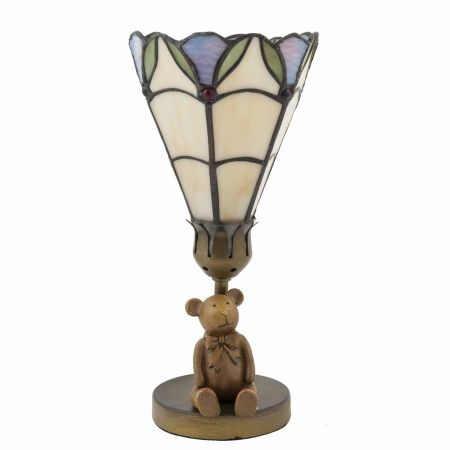 Clayre & Eef Tischlampe im Tiffany Stil Teddy 12,5x27cm