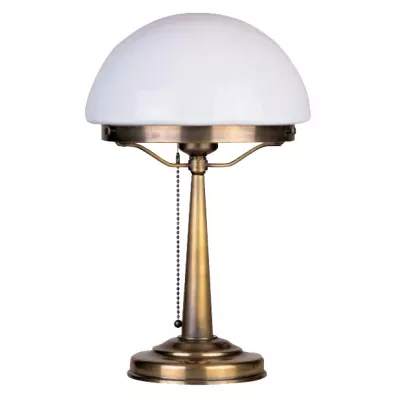 Messing Pilzleuchte Altmessing-handpatiniert