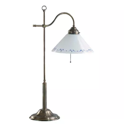 Schöne Tischleuchte 66cm "Cold Silver"
