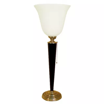 Schöne Tischleuchte Antik/Schwarz
