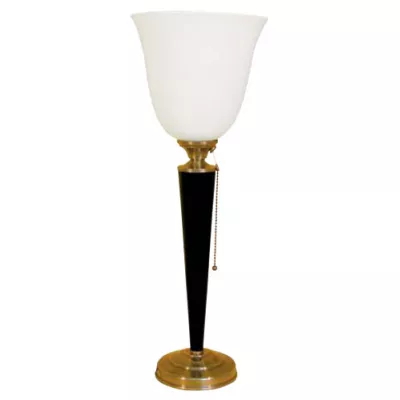 Art-Deco Stehleuchte, Antik/Schwarz, 55 cm 