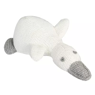Clayre & Eef Stoffente zum Kuscheln, in weiß