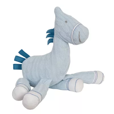 Clayre & Eef Großes Stoff-Pferd in babyblau