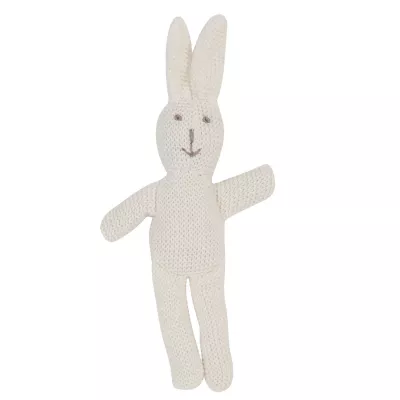 Clayre & Eef Weißes Stoff-Kaninchen 25 cm