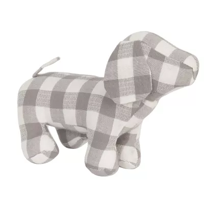 Clayre & Eef Lustiger Stoff-Hund, kariert
