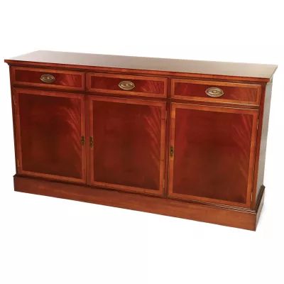 3-Türiger Sideboard in Mahagoni