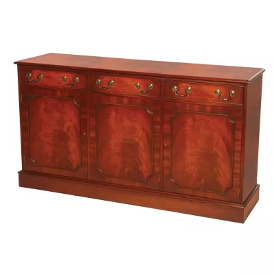 Bevan Funnell 3-Türiger Sideboard mit Schubladen in Mahagoni