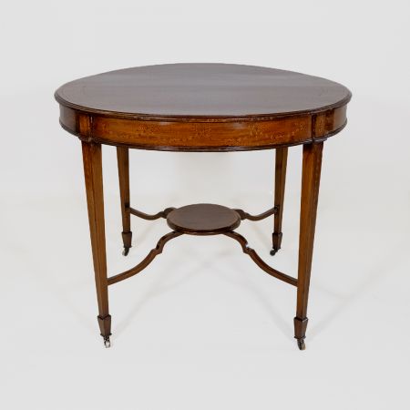 Edwardian Occasional Table Mahagoni & Satinwood