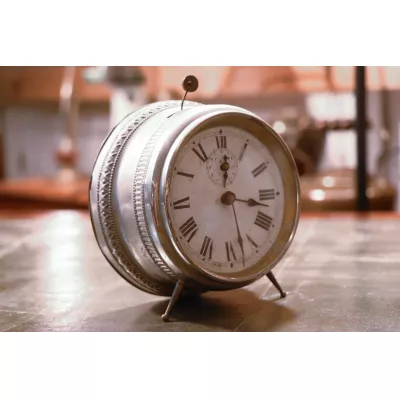 Vintage Wecker in Silber