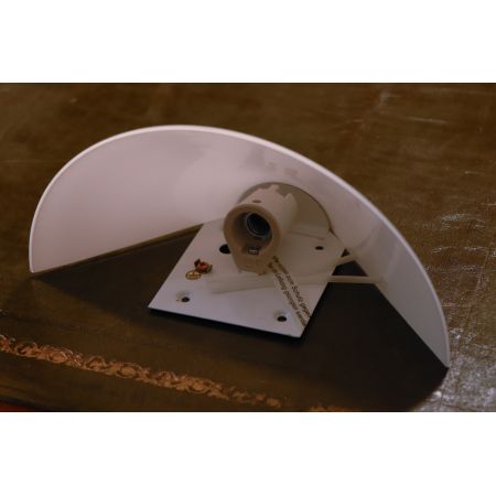 Vintage Wandlampe, weißes Opalglas