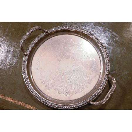 Vintage Serviertablett, versilbert