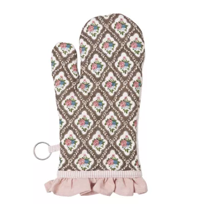Clayre & Eef Ofenhandschuh mit Blumenmuster