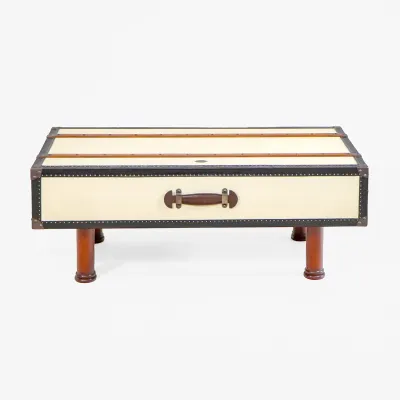 Vintage Koffer Couchtisch im Stateroom-Trunk-Design