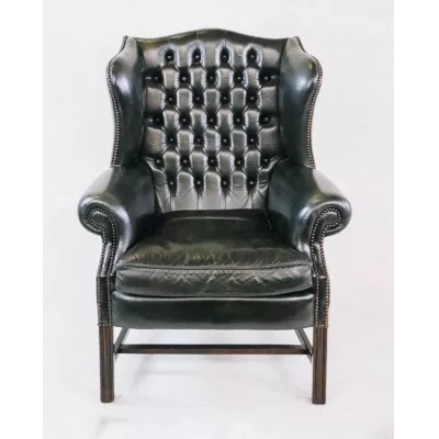 Sessel Vintage Wingchair Ohrensessel Chesetrfield