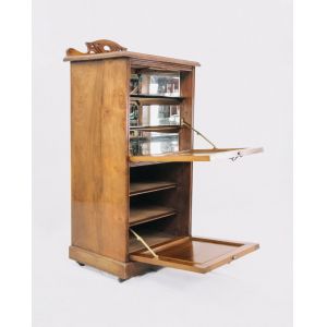 Musikcabinet, Victorianischer Musikschrank Original 1860