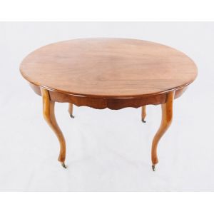 Handpolierter Mahagoni Esstisch "Queen Anne"