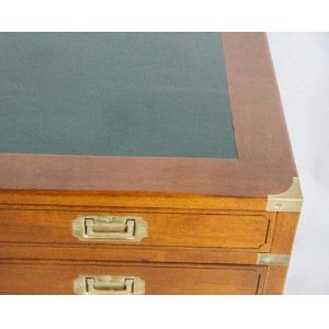 "DB Marine" Schreibtisch im Marinestil aus Massivholz