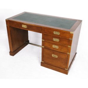 "DB Marine" Schreibtisch im Marinestil aus Massivholz