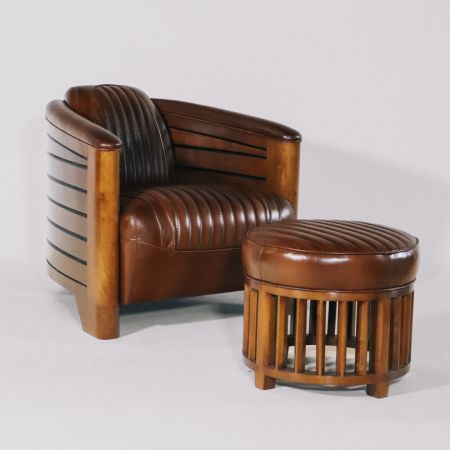 Art Deco Clubsessel "Nautic" Sofort Lieferbar