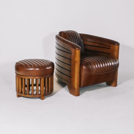 Art Deco Clubsessel "Nautic" Sofort Lieferbar