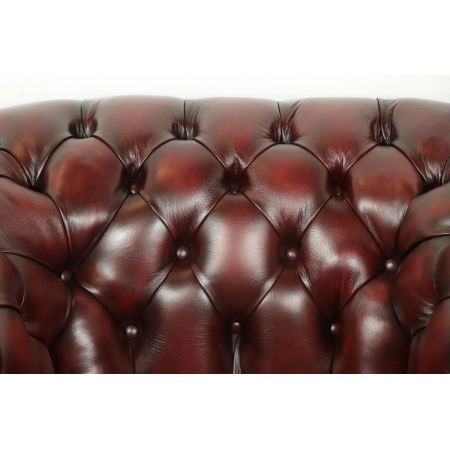 Chesterfield Sessel "London Classic" in Birch Antique Red