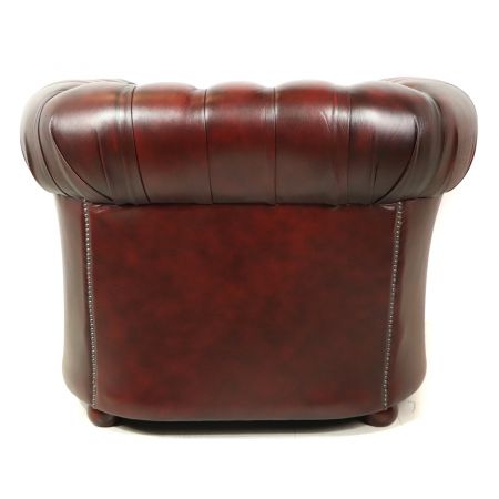 Chesterfield Sessel "London Classic" in Birch Antique Red
