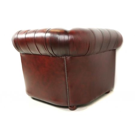 Chesterfield Sessel "London Classic" in Birch Antique Red