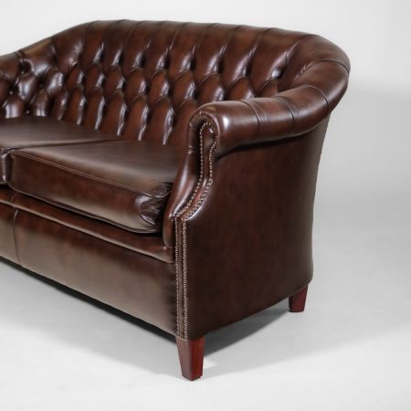Chesterfield Clubsofa "Lord" 3-Sitzer in Birch Antique Brown - sofort lieferbar Sofa / Couch