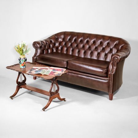 Chesterfield Clubsofa "Lord" 3-Sitzer in Birch Antique Brown - sofort lieferbar Sofa / Couch