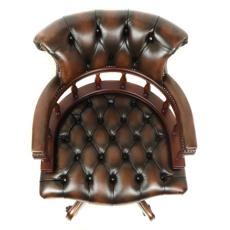 Chesterfield Bürostuhl "Sailchair" in Birch Antique Tan