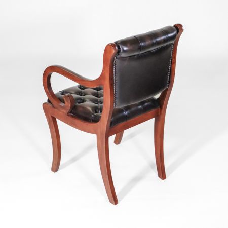 Chesterfield Esszimmerstuhl "Canterbury Carver Chair" in Birch Antique Tan - sofort lieferbar