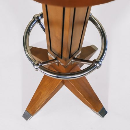 Art Déco "Nautic" Barhocker Braun