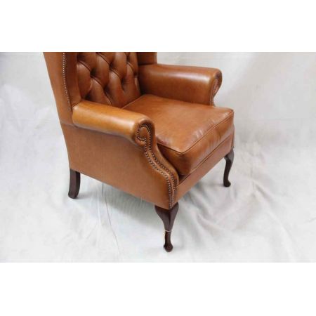 "Windsor Wing Chair" Chesterfield Sessel