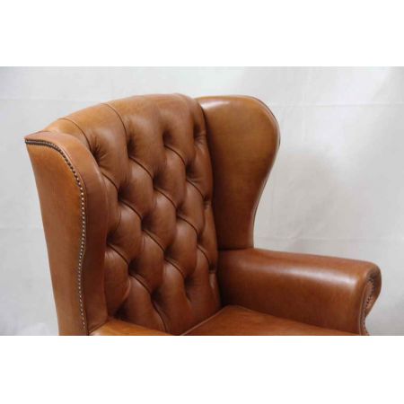 "Windsor Wing Chair" Chesterfield Sessel