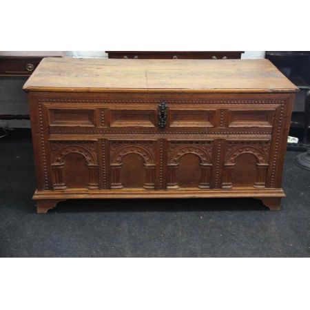 Massive Truhe Hochzeitstruhe massive Eiche