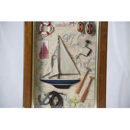 Maritimer Schlüsselkasten Schiffsbild 