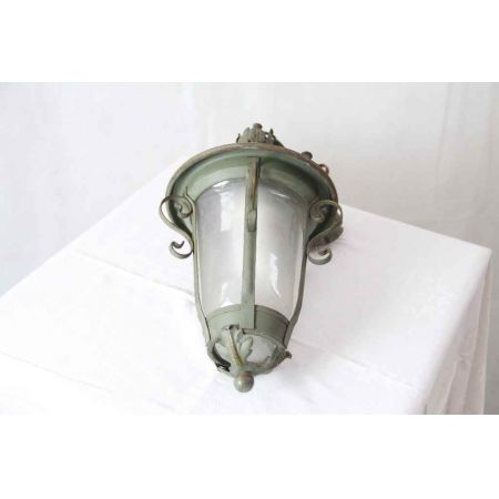 Messing Laterne Flurlampe Antik France