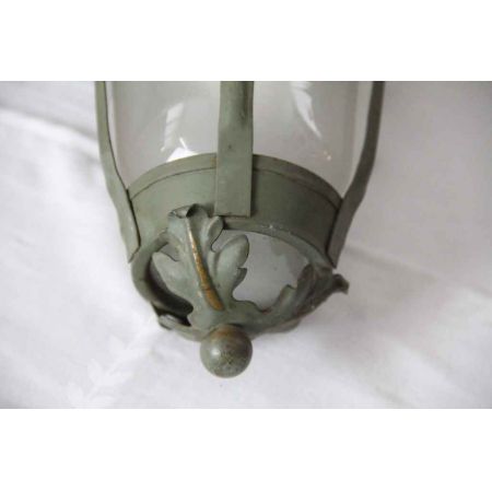 Messing Laterne Flurlampe Antik France