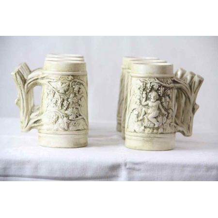 Wein - Krüge 6er Satz France