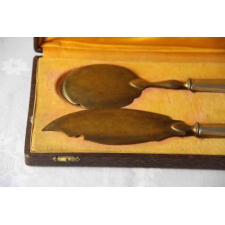 Servierbesteck Antik Franke in schatulle 