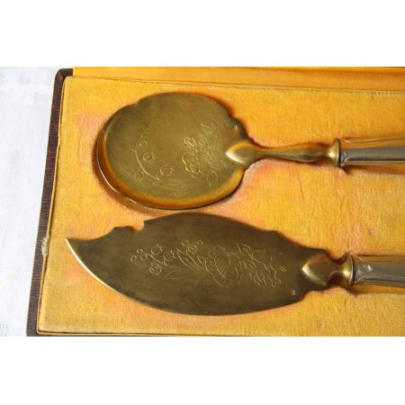 Servierbesteck Antik Franke in schatulle 