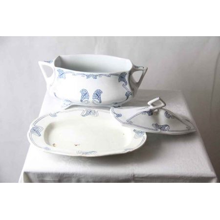 Terine France mit Teller Antik 