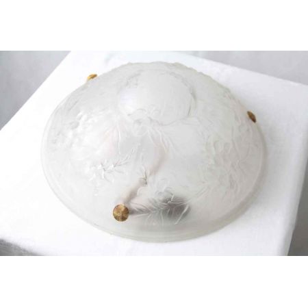 Französische Deckenleuchte in Schalenform